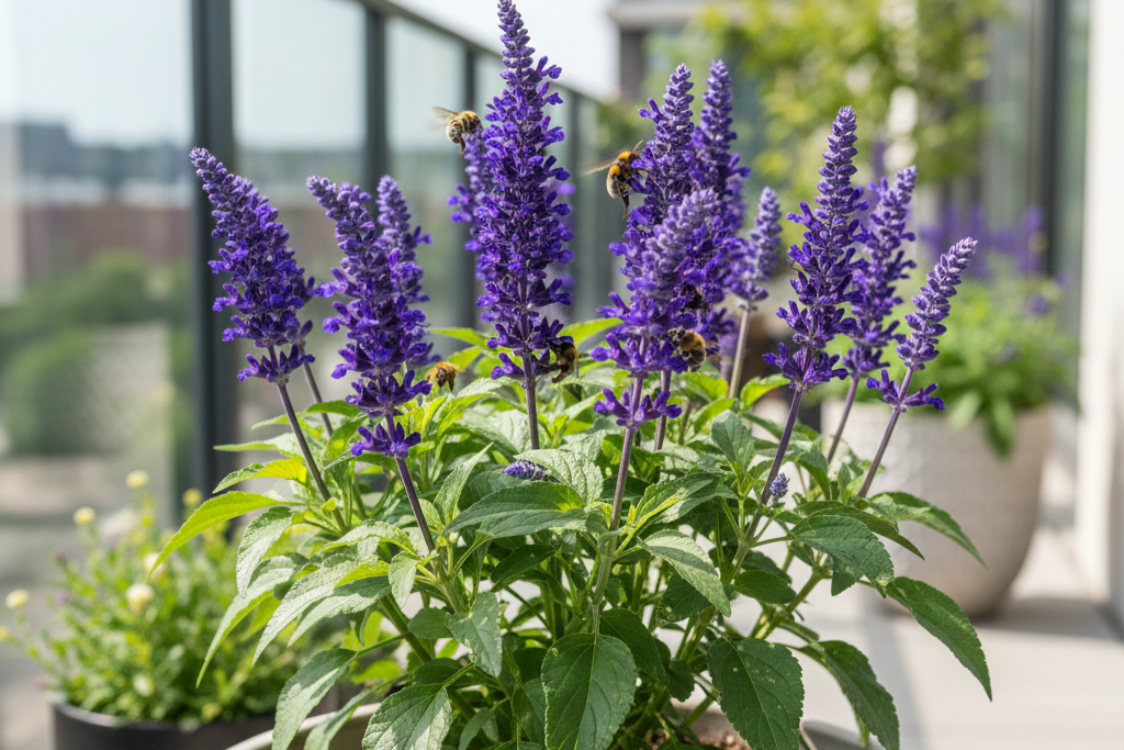 Balcony plants that attract bees naturally