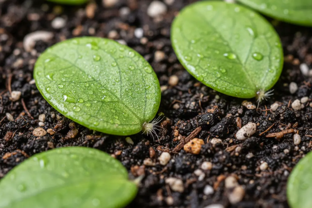 Dischidia Propagation Guide – stem cutting method with roots forming in water